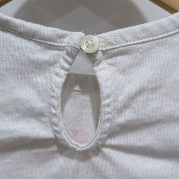 Janie and Jack Heart Valentines red White gold long sleeve shirt girls size 5 - Picture 7 of 8